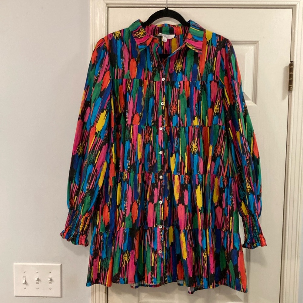 Kaleidoscope Tiered Swing Dress
